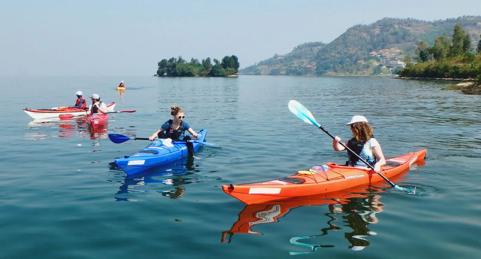Kayaking on Lake Kivu