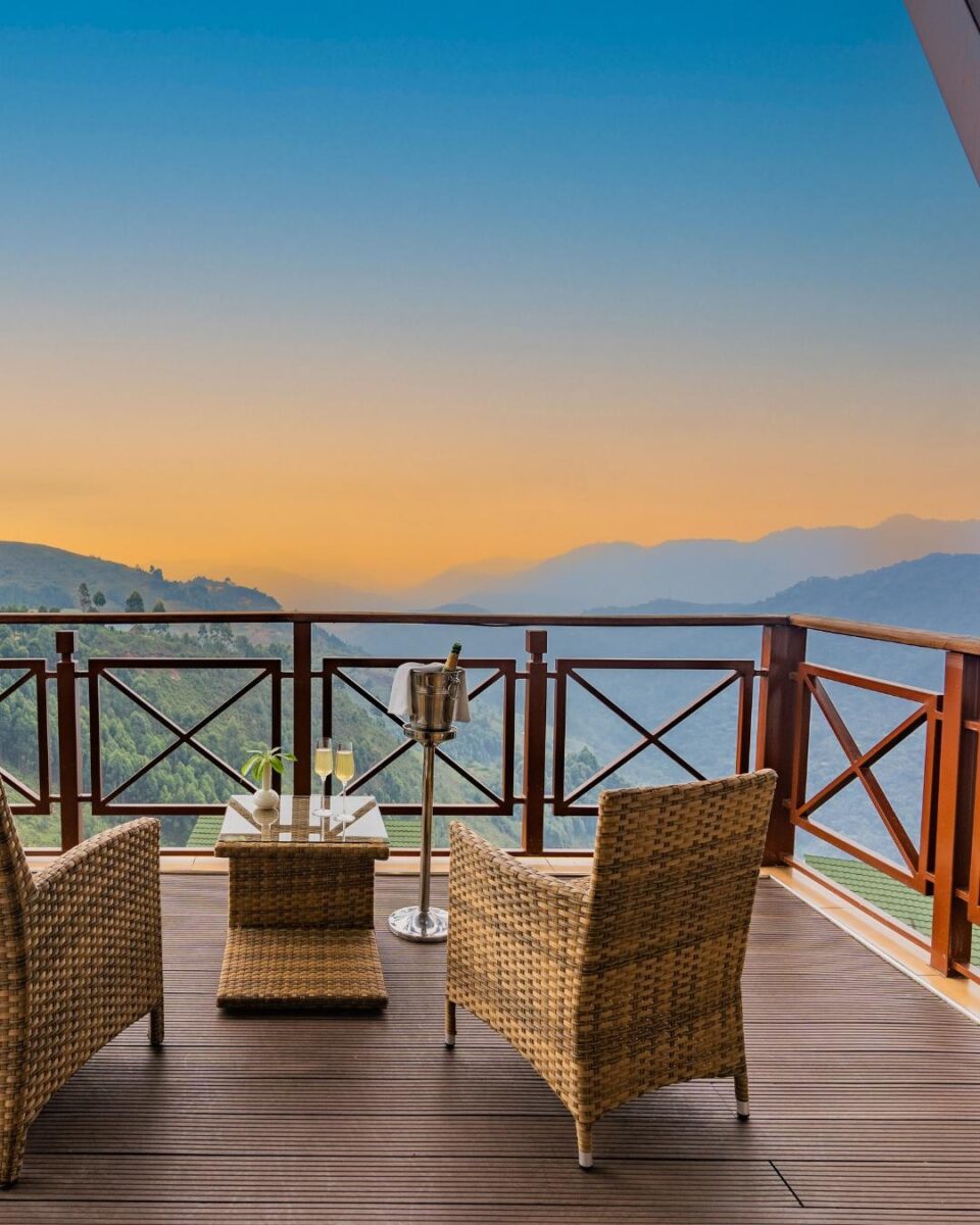Sunset at gorilla heights lodge